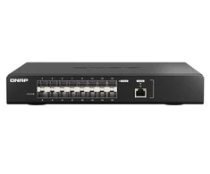 Šakotuvas QNAP WEBMANAG SWITCH 1PORT 10GBERJ45 - 16 PORTS GBE SFP28 RM DESIGN