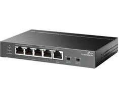 Šakotuvas TP-LINK | 5 prievadų gigabito stalinis komutatorius su 4 prievadų PoE | TL-SG1005P-PD | Nevaldomas | Tvirtinamas prie darbalaukio / sienos