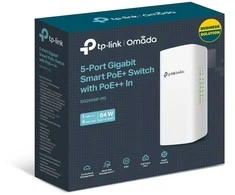 Šakotuvas TP-LINK | 5 prievadų gigabito išmanusis komutatorius su 1 prievado „PoE++“ įvestimi ir 4 prievadų „PoE+“ išvestimi | SG2005P-PD Omada | Valdomas L2+ | Stalinis kompiuteris