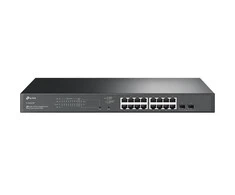 Šakotuvas Tinklo Komutatorius - TP-Link TL-SG2218P Gigabit Ethernet Su PoE 1U Juoda