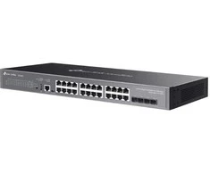 TP-Link Omada SG5428X tinklo komutatorius Valdomas L3 Gigabit Ethernet (10/100/1000) Juodas