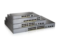 Šakotuvas ZYXEL GS1350-26HP, 26 prievadų valdomas CCTV POE komutatorius, didelio nuotolio, 375 W (1 metų NCC PRO paketo licencija) (5 metų garantija)