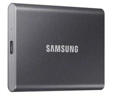 Išorinis kietasis diskas SSD|SAMSUNG|T7|1TB|USB 3.2|Rašymo greitis 1000 MBytes/sec|Skaitymo greitis 1050 MBytes/sec|MU-PC1T0T/WW