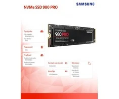 Kietasis diskas SSD SAMSUNG 980 Pro/1TB|M.2/NVMe/MZ-V8P1T0BW