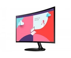 LCD Monitorius Samsung S24C360EAUX/24/Išlenktas/VA/1920x1080/16:9/60Hz/4 ms/Su pasvirimo funkcija/Juodos spalvos