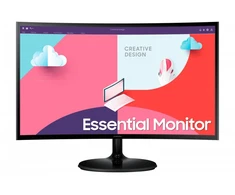 LCD Monitorius Samsung S24C360EAUX/24/Išlenktas/VA/1920x1080/16:9/60Hz/4 ms/Su pasvirimo funkcija/Juodos spalvos