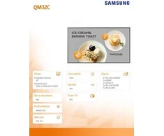 Monitorius SAMSUNG 32 colių QM32C FHD 400 NITS 24/7 SOC WIFI (BE DVI / HDMI IŠVESTIES)