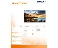 Monitorius Samsung 50" QE-T Commercial Ekranas