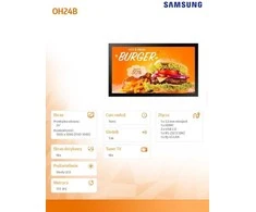 Monitorius SAMSUNG 24" OH24B FHD 1500 NITS 24/7 OUTDOOR HIGH BRIGHTNESS