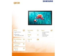 Monitorius SAMSUNG 13" FHD, 16:9, QB13R-M, 500 NITS, 16/7 SOC WIFI
