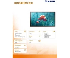 Monitorius Skaitmeninė reklama - Samsung QBR-T QB13R-TM 13" FHD Jutiklinis ekranas Juodas
