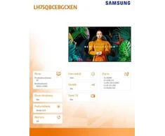 Monitorius SAMSUNG 75" QB75C UHD 350 NITS 16/7 SOC WIFI