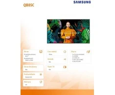 Monitorius SAMSUNG 85" QB85C UHD 350 NITS 16/7 SOC WIFI
