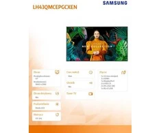 Monitorius SAMSUNG 43" QM43C UHD 500 NITS 24/7 SOC WIFI