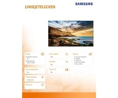 Monitorius SAMSUNG QE65T 65 colių UHD/4K 16:9 LED 300 nitų garsiakalbiai 2x10W 2xHDMI 2.0 RS232 USB 2.0 Ethernet tik kraštovaizdis VESA 400x300