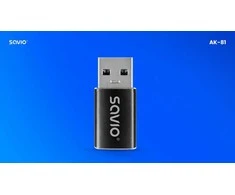 Savio Adapteris USB-C 3.1 (F) – USB-A 3.1 (M) AK-81