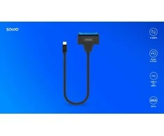 Išorinis Kietojo Disko Adapteris - Savio Ak-69 USB-C 3.1 į SATA Adapteris
