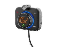 Belaidis Garso Siųstuvas - Savio TR-14 FM Bluetooth 5.0 USB PD 3.0 QuickCharge Juodas