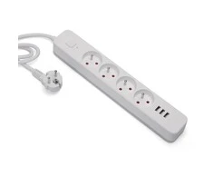 Savio LZ-124 lizdai 3xUSB-A greito įkrovimo 1.5m