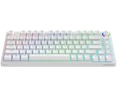 Savio Klaviatūra mechaninė belaidė PHENIX Baltas Gateron Geltona, ABS