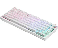 Savio Klaviatūra mechaninė belaidė PHENIX Baltas Gateron Geltona, ABS