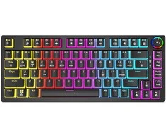 Belaidė mechaninė klaviatūra - SAVIO PHENIX Gateron Geltona Pro Pudding