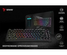 Mechaninė klaviatūra - Savio Phenix Gateron Raudona Pro