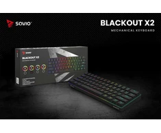 SAVIO BLACKOUT X2 mechaninė klaviatūra OUTEMU ruda, su karšto keitimo funkcija