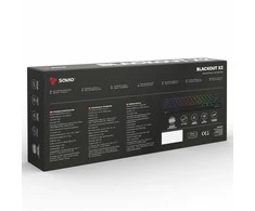 SAVIO BLACKOUT X2 Mechaninė klaviatūra OUTEMU Mėlyna, Hot Swap