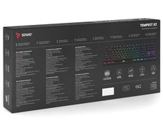 Klaviatūra SAVIO TEMPEST X2 RGB Outemu Brown