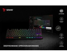 Klaviatūra - Savio Tempest X2 RGB Outemu Raudona