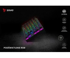 Klaviatūra SAVIO TEMPEST X2 RGB Outemu Brown