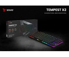 Mechaninė klaviatūra - Savio Tempest X2, Outemu Mėlyna