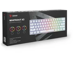 Klaviatūra SAVIO WHITEOUT X2 Raudonas Outemu, karštas keitimas