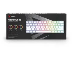 Savio Klaviatūra mechaninė WHITEOUT X2 OUTEMU Peach Silent, Hot Swap
