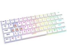 Savio Klaviatūra mechaninė WHITEOUT X2 OUTEMU Peach Silent, Hot Swap