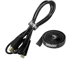 Savio Kabelių organizatorius, juosta, Velcro, 14 mm pločio, 10 m OC-07