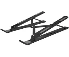 SAVIO PB-05 Office stand for laptop and tablet, juodas, aliuminio