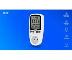 SAVIO AE-01 Vatmetras, energijos skaičiuotuvas su LCD ekranu