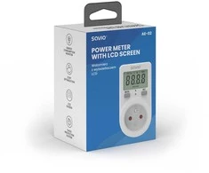 Savio Vatmetras su LCD ekranu, 16a, 3680w, ae-02