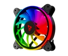 Ventiliatoriai - Savio Fan-01 4 Vnt. 120 Mm ARGB Su Valdikliu Ir Nuotolinio Valdymo Pultu