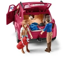 SCHLEICH HORSE CLUB Nuotykis keliaujant automobiliu su priekaba arkliams