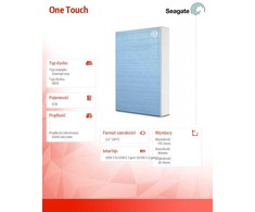 „Seagate One Touch HDD 5TB“ mėlyna