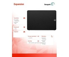 Kietasis diskas SEAGATE HDD išorinio išplėtimo darbalaukio diskas (3,5 colio / 10 TB / USB 3.0)