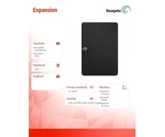 SEAGATE Išorinis kietasis diskas HDD Expansion Portable (2.5'/5TB/ USB 3.0/ RMN SRD0NF1)
