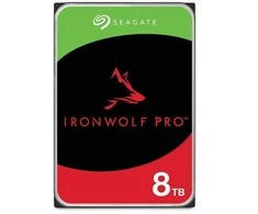 „SEAGATE Ironwolf PRO Enterprise NAS HDD 8TB 7200rpm 6Gb/s SATA 256MB cache 8.9cm 3.5inch 24x7“ skirtas NAS ir RAID Rackmount sistemoms, juodos spalvos