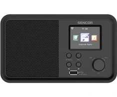 Sencor Interneto radijas 4W galia, WiFi, FM, DAB+, USB, LCD ekranas