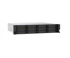 QNAP TS-1273AU-RP-8G NAS/storage serveris Rack (2U) Ryzen Embedded V1500B 8 GB DDR4 0 TB QNAP QTS Aliuminio, Juodas