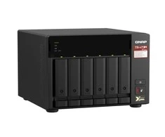 Serveris QNAP | 6 lizdų QTS ir QuTS hero NAS | TS-673A-8G | Iki 6 HDD/SSD su karšto keitimo funkcija | AMD Ryzen | Ryzen V1500B keturių branduolių | Procesoriaus dažnis 2,2 GHz | 8 GB | DDR4