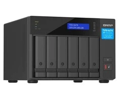 Serveris QNAP TVS-h674 NAS bokštas Intel® Core™ i3 i3-12100 16GB DDR4 QuTS Hero Juodas